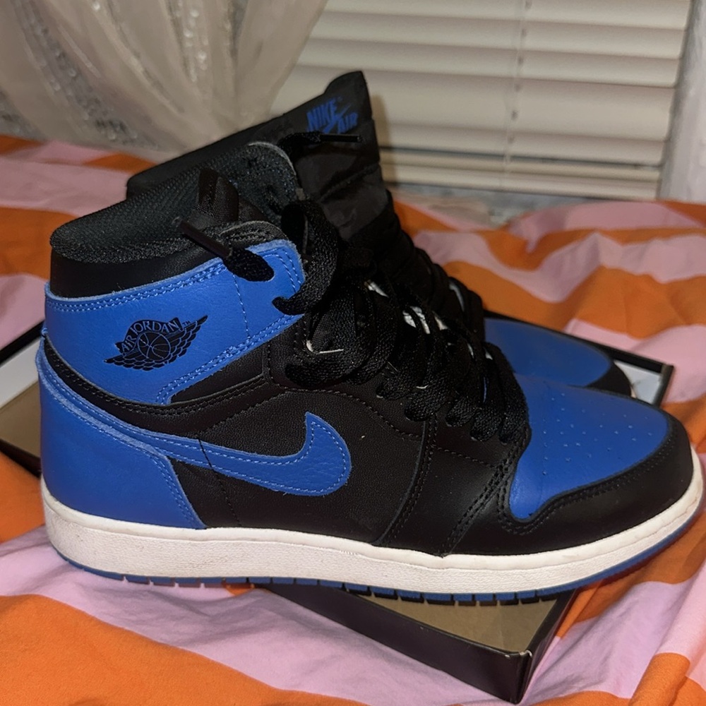 nike air jordan 1s blue and black varsity royal - Picture 4 of 5